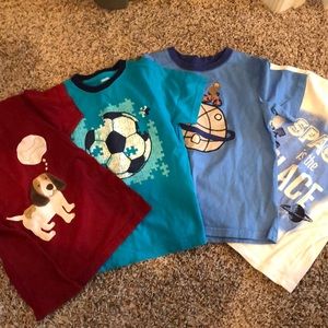 Lot of 4 Gymboree short sleeve tees - size 5